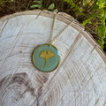 Ginkgo Leaf Necklace | Handcrafted Botanical Pendant