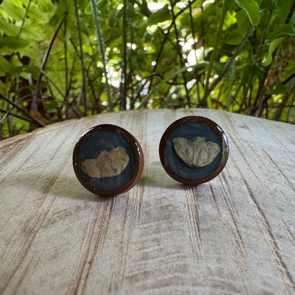 Old Capitol Collection | Lily of the Valley Wooden Stud Earrings