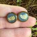 Old Capitol Collection | Lily of the Valley Wooden Stud Earrings