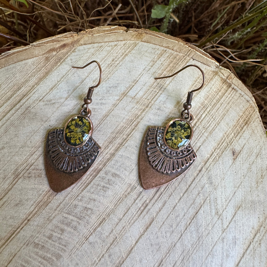 Old Capitol Collection | Golden Alexander Earrings — Copper Arrowheads