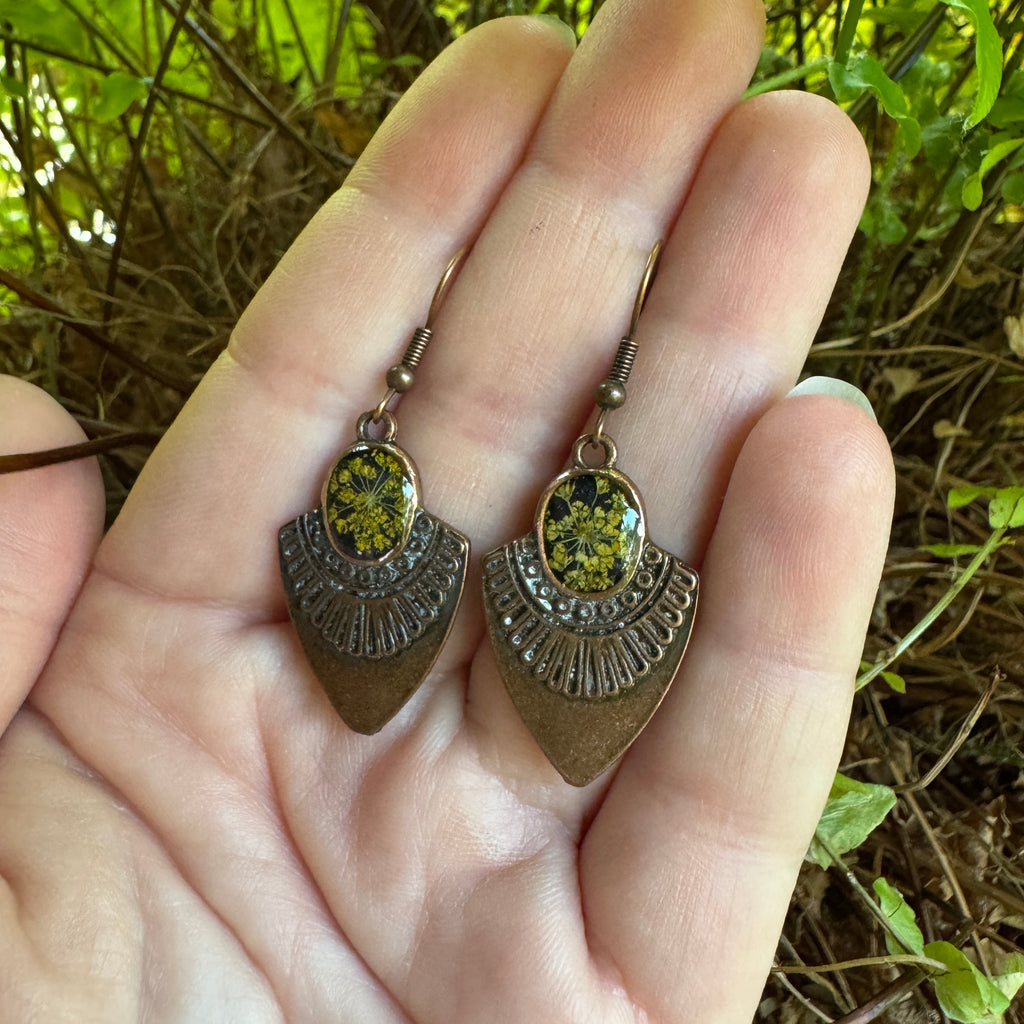 Old Capitol Collection | Golden Alexander Earrings — Copper Arrowheads