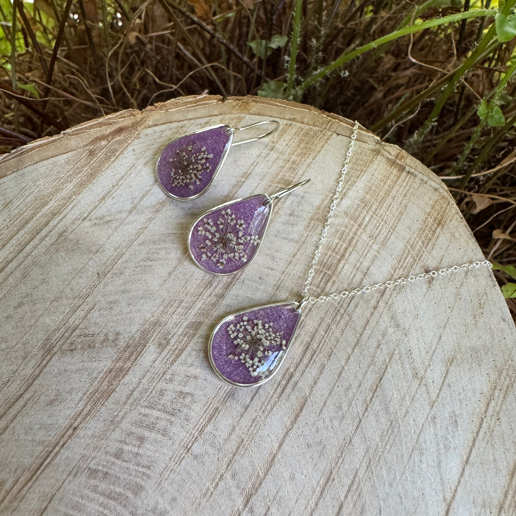 Old Capitol Collection | Queen Anne’s Lace Earrings & Necklace Sets