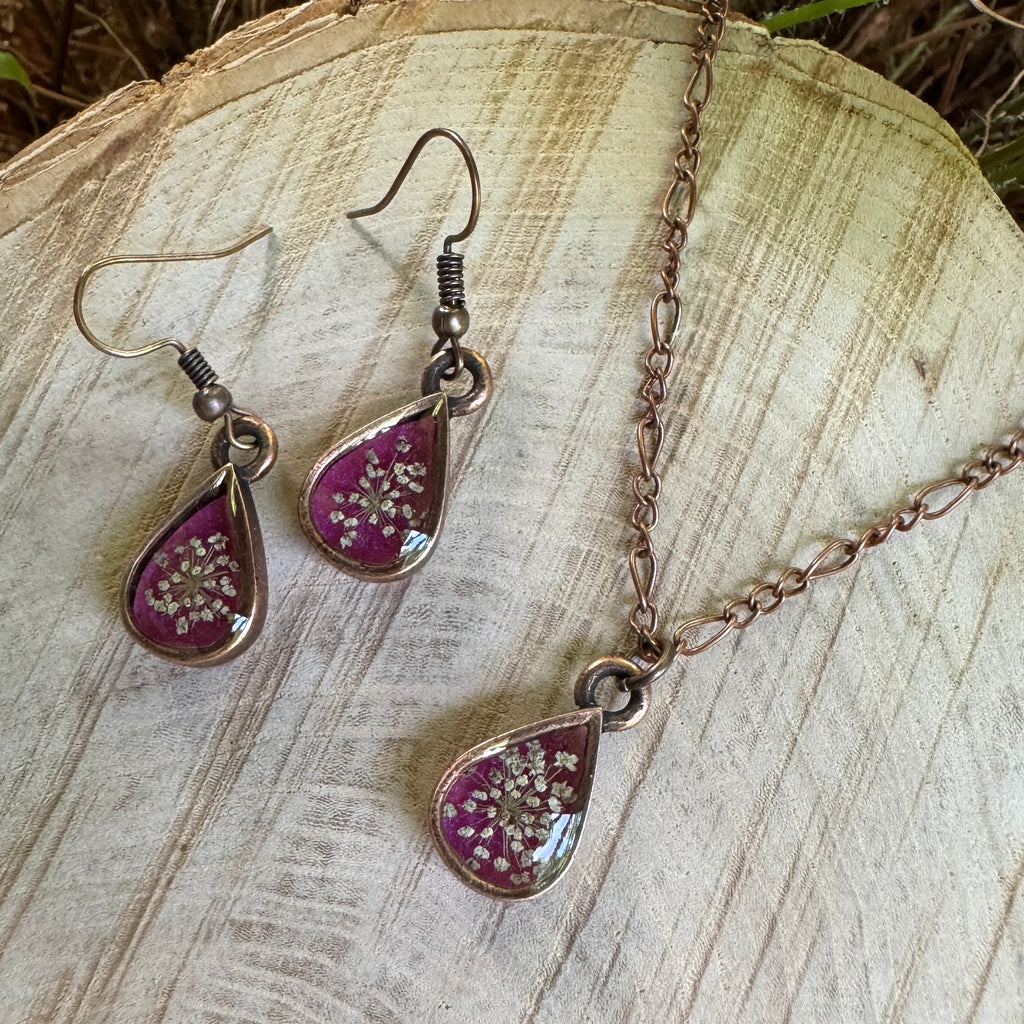 Old Capitol Collection | Queen Anne’s Lace Earrings & Necklace Sets