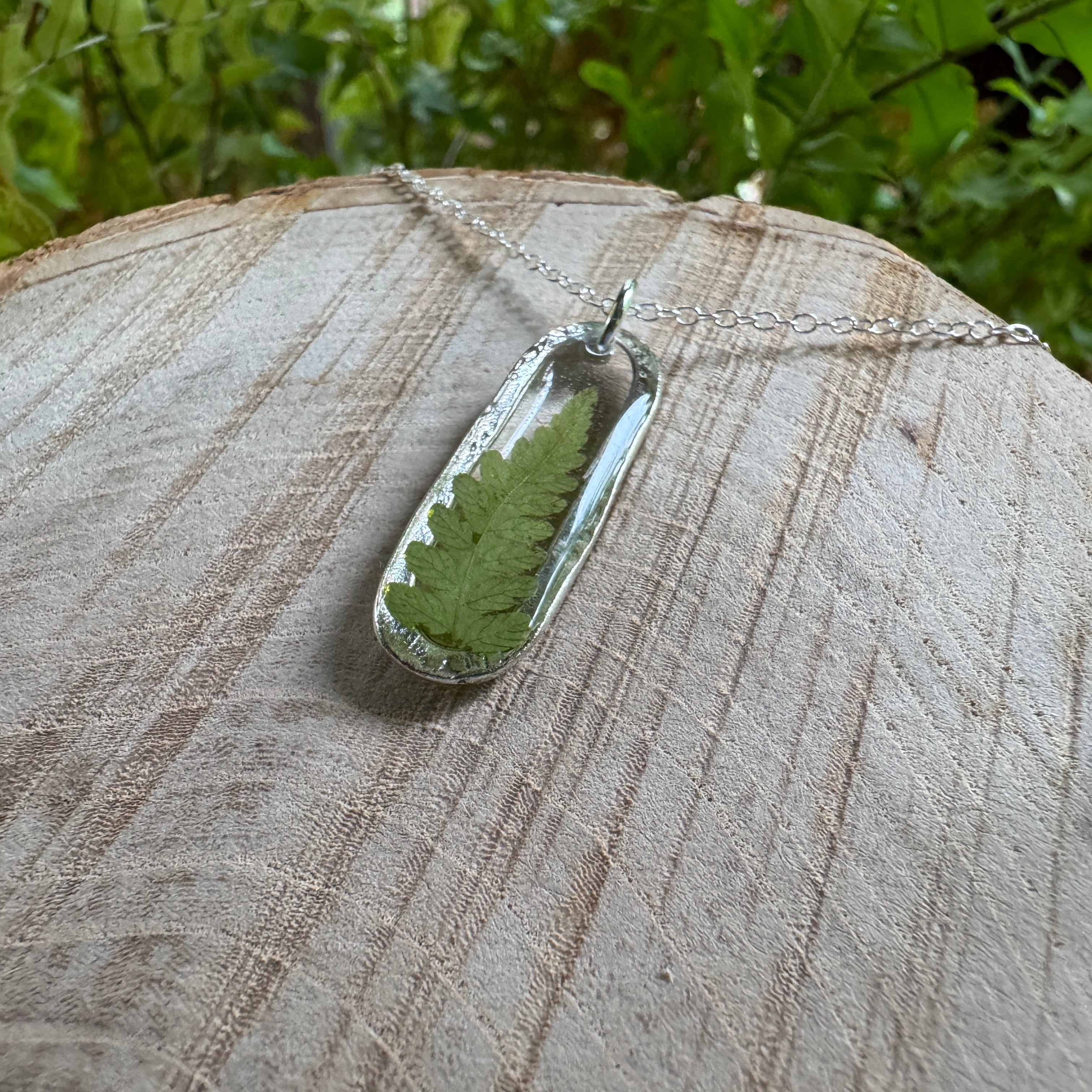 Fern Necklace – Real Pressed Fern Resin Necklace | Made to Order