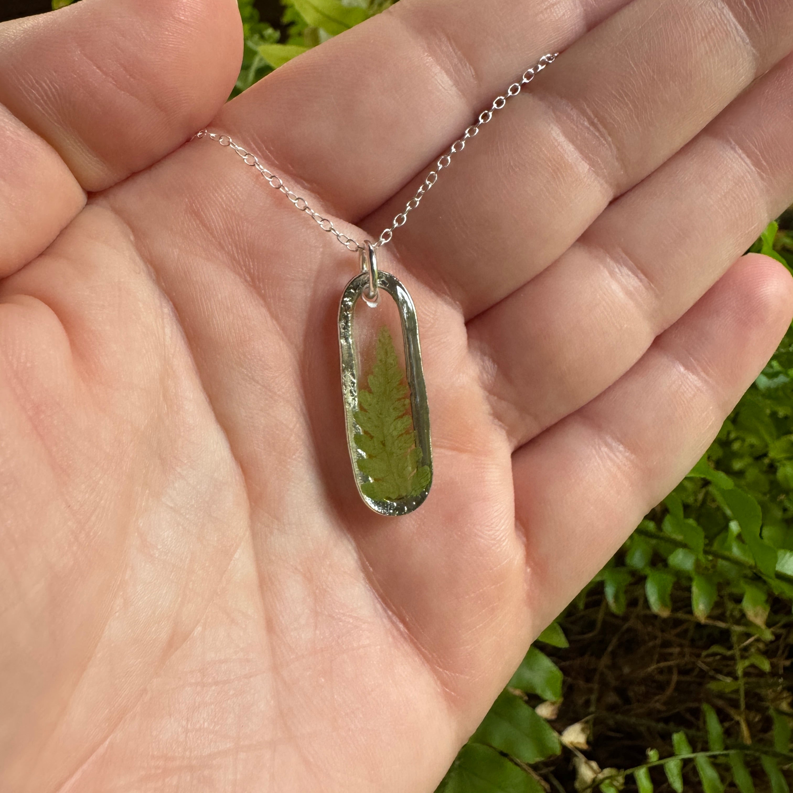 Fern Necklace – Real Pressed Fern Resin Necklace | Made to Order