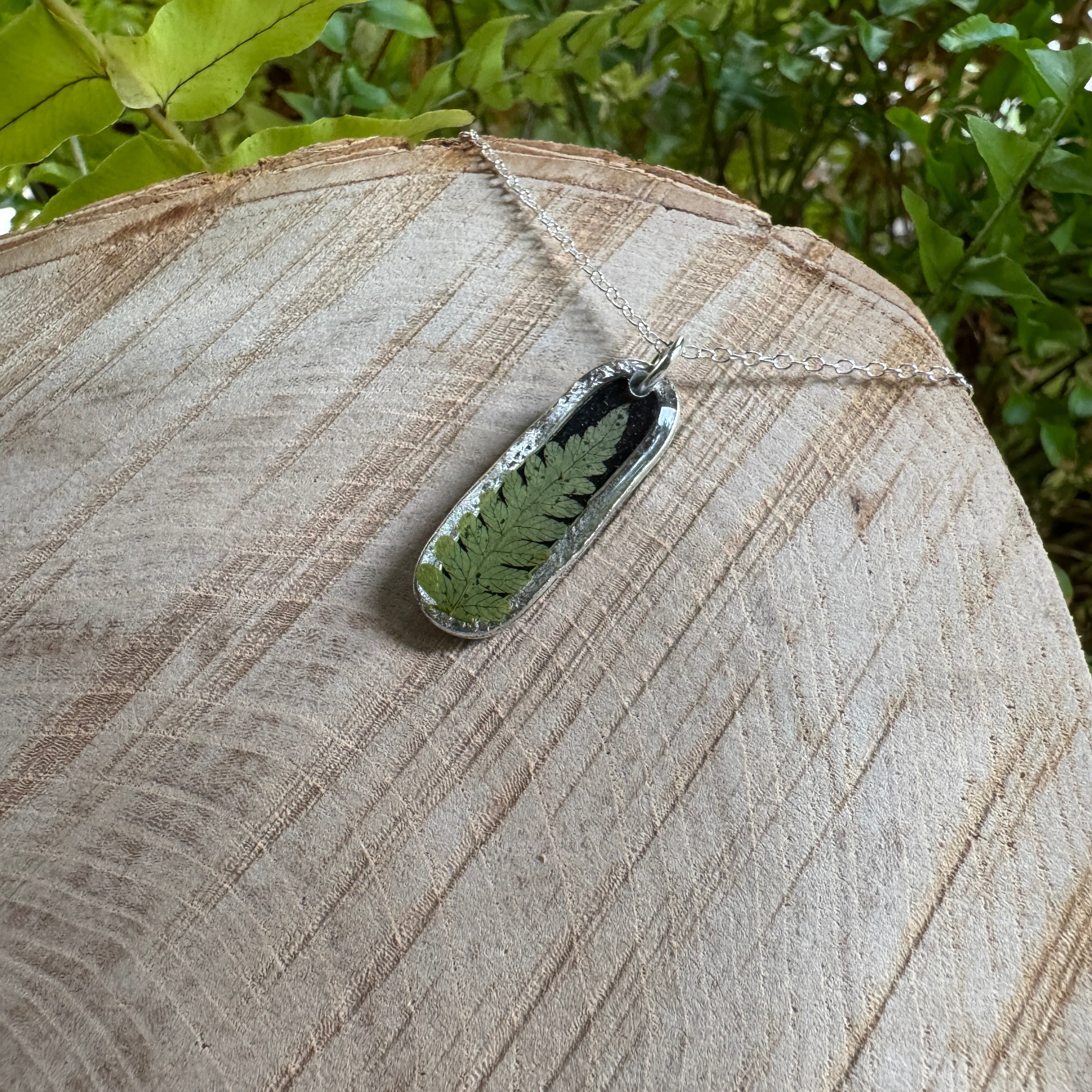 Fern Necklace – Real Pressed Fern Resin Necklace | Made to Order