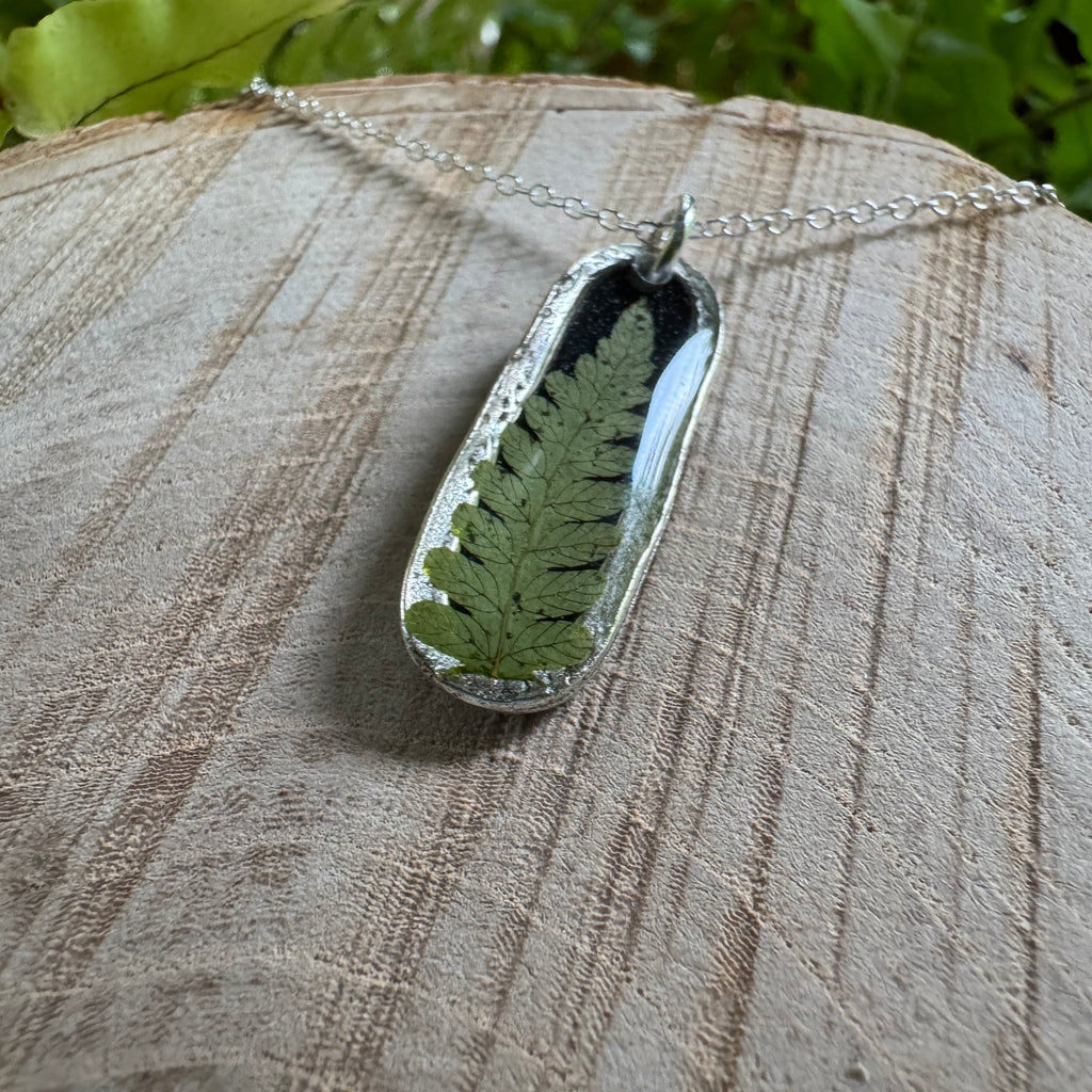 Fern Necklace – Real Pressed Fern Resin Necklace | Made to Order