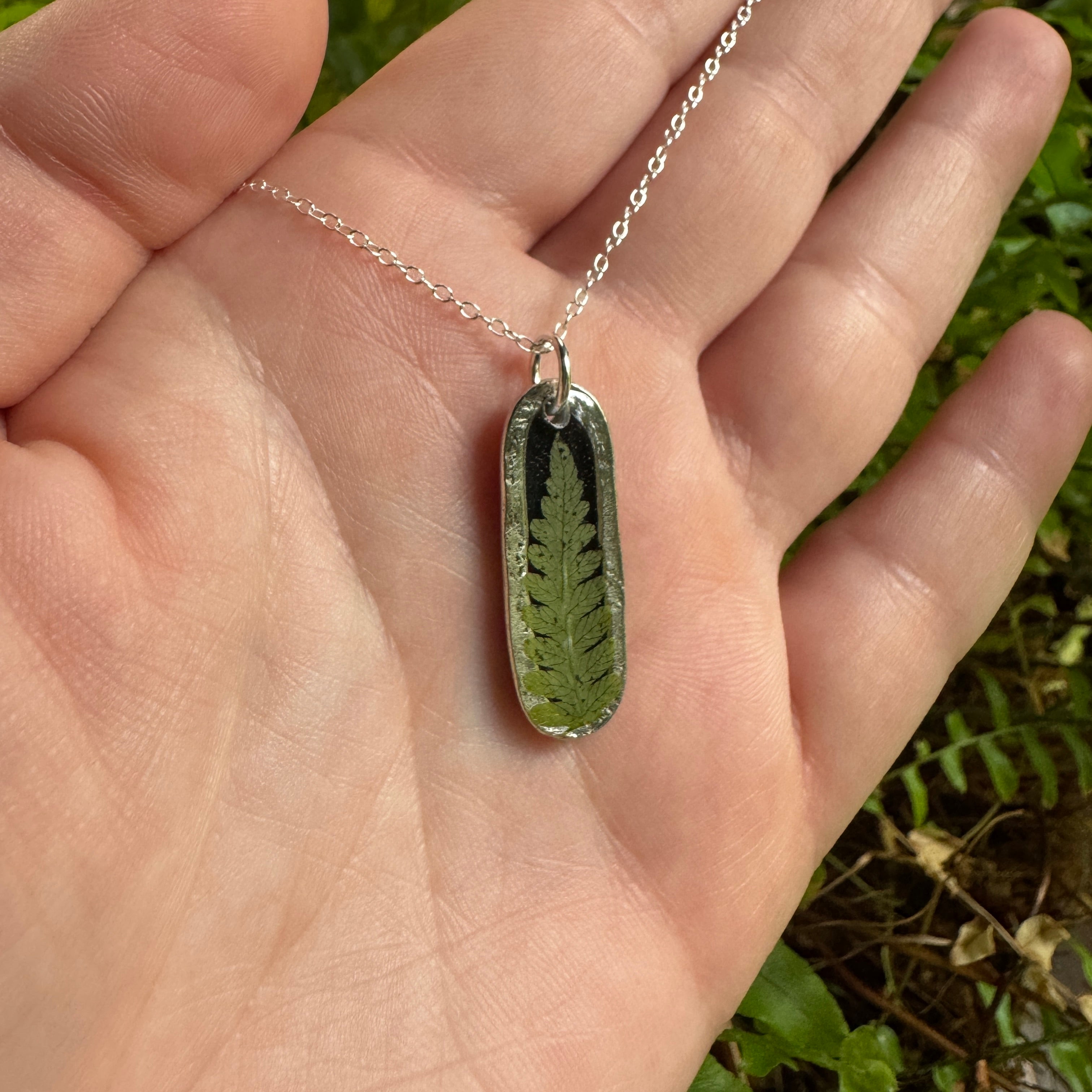 Fern Necklace – Real Pressed Fern Resin Necklace | Made to Order