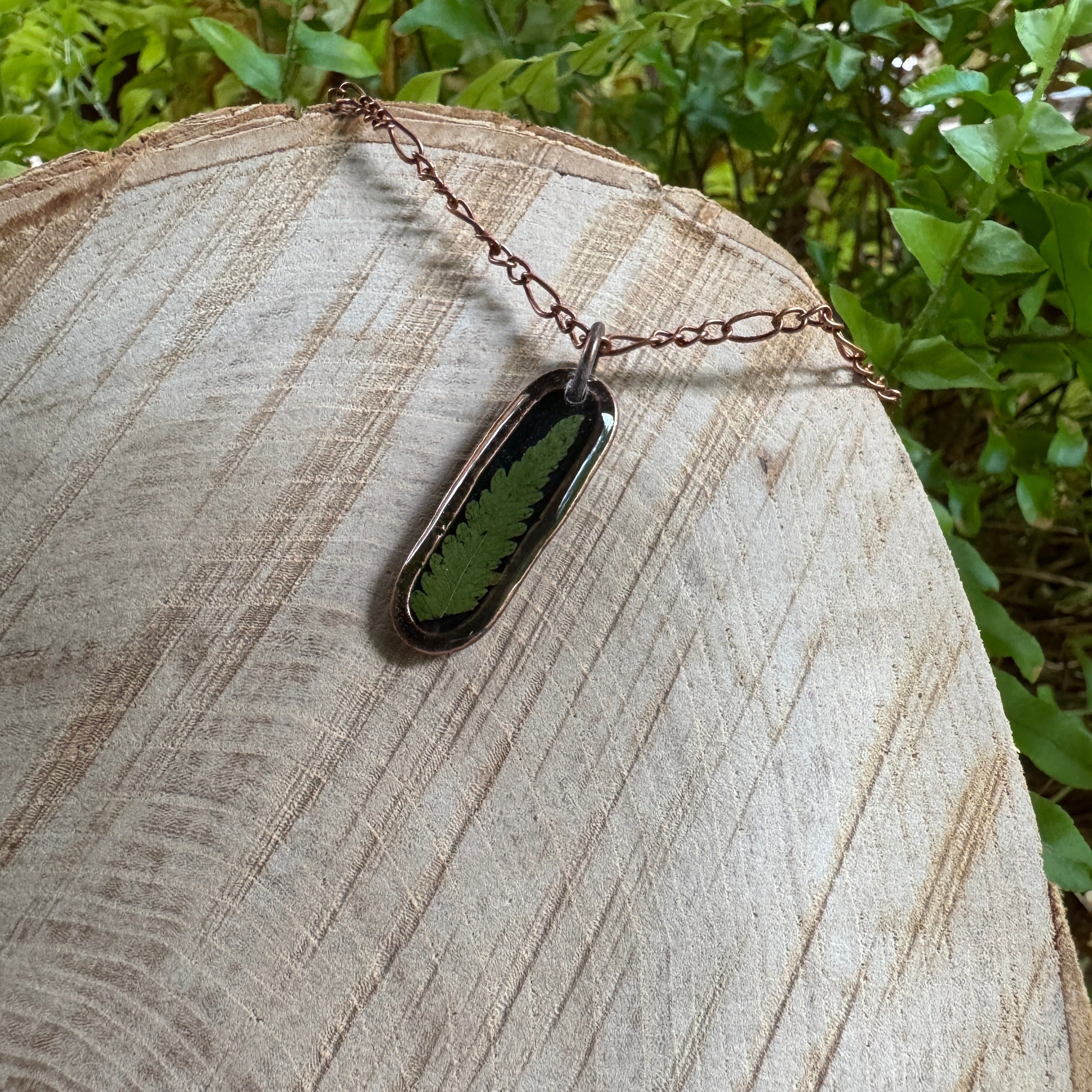 Fern Necklace – Real Pressed Fern Resin Necklace | Made to Order