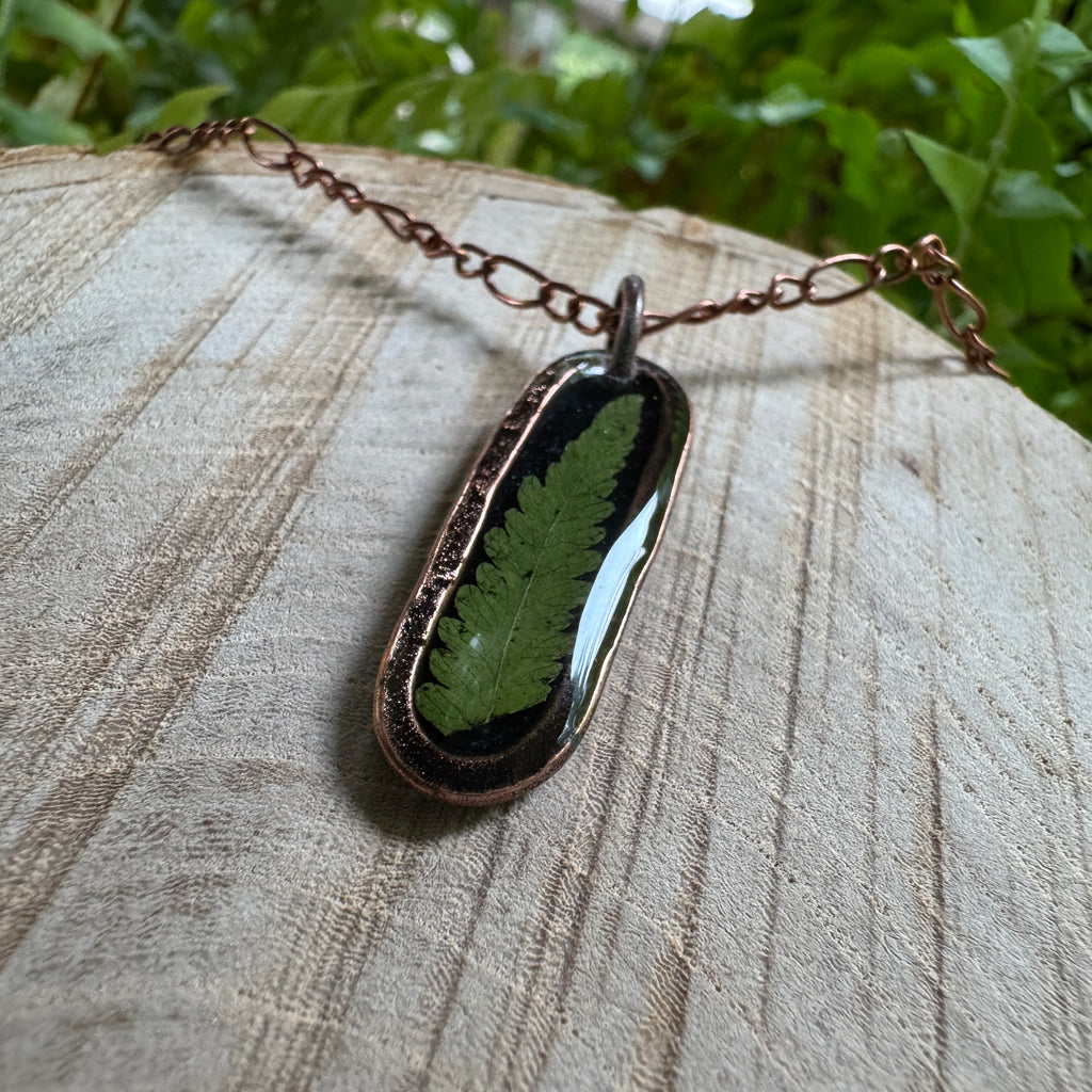 Fern Necklace – Real Pressed Fern Resin Necklace | Made to Order