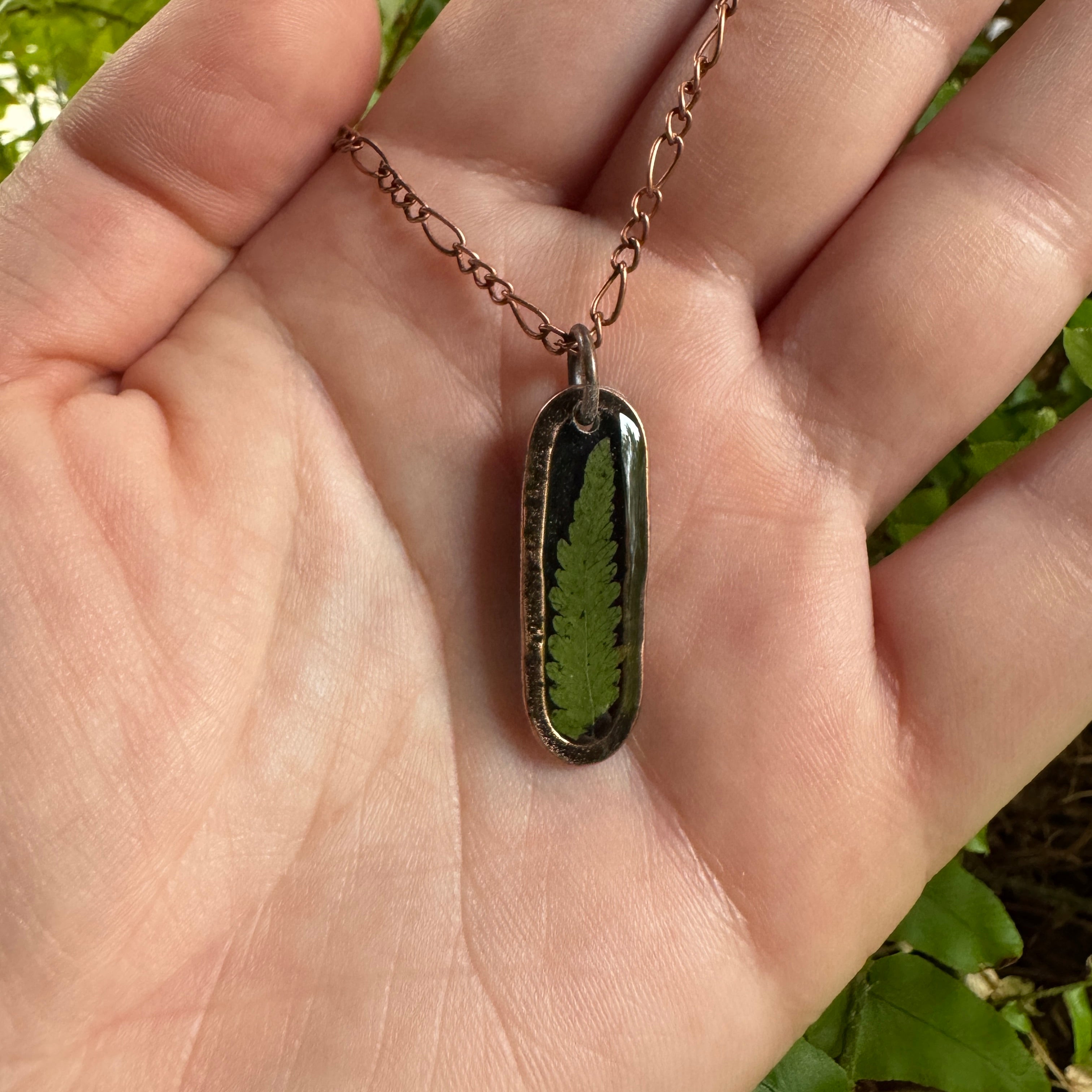 Fern Necklace – Real Pressed Fern Resin Necklace | Made to Order