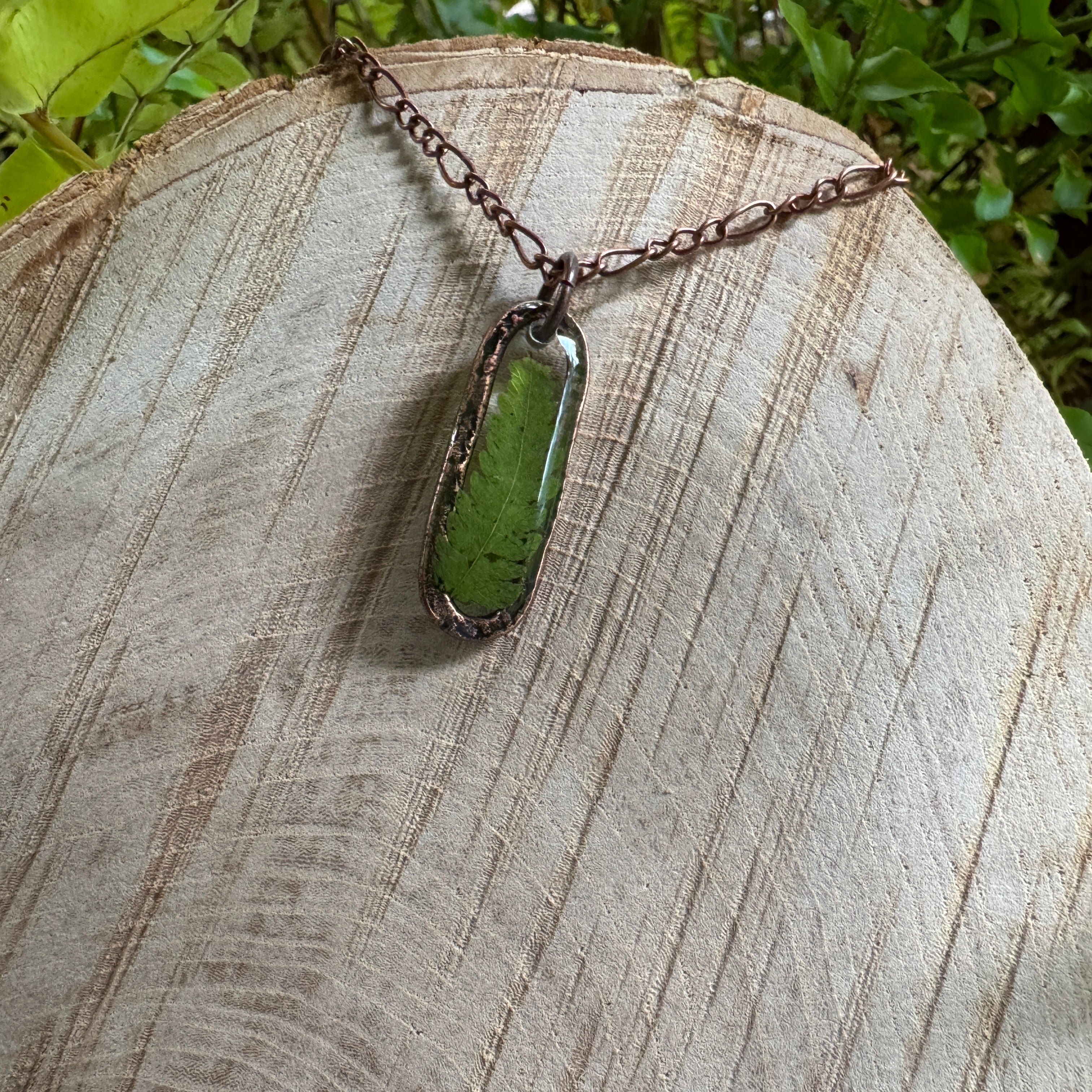 Fern Necklace – Real Pressed Fern Resin Necklace | Made to Order