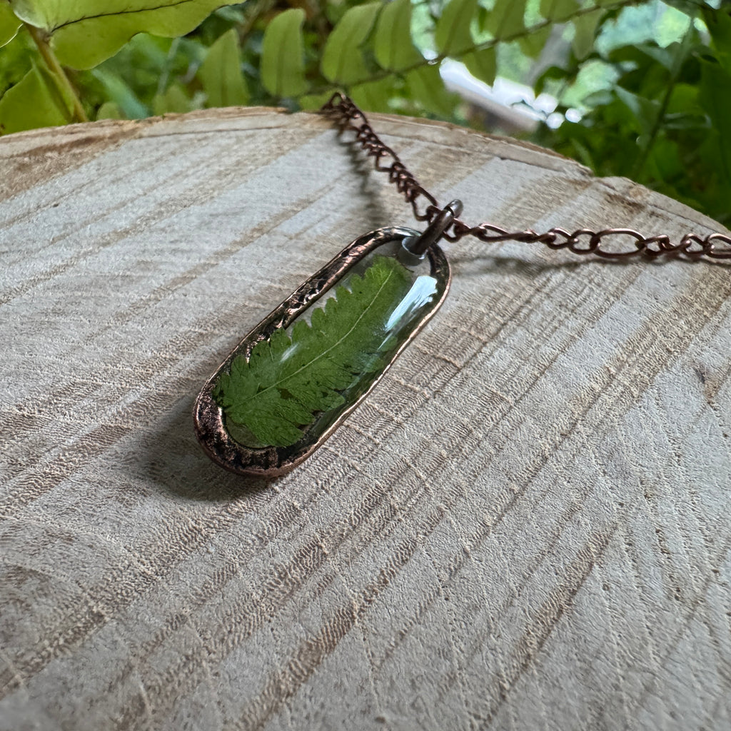 Fern Necklace – Real Pressed Fern Resin Necklace | Made to Order