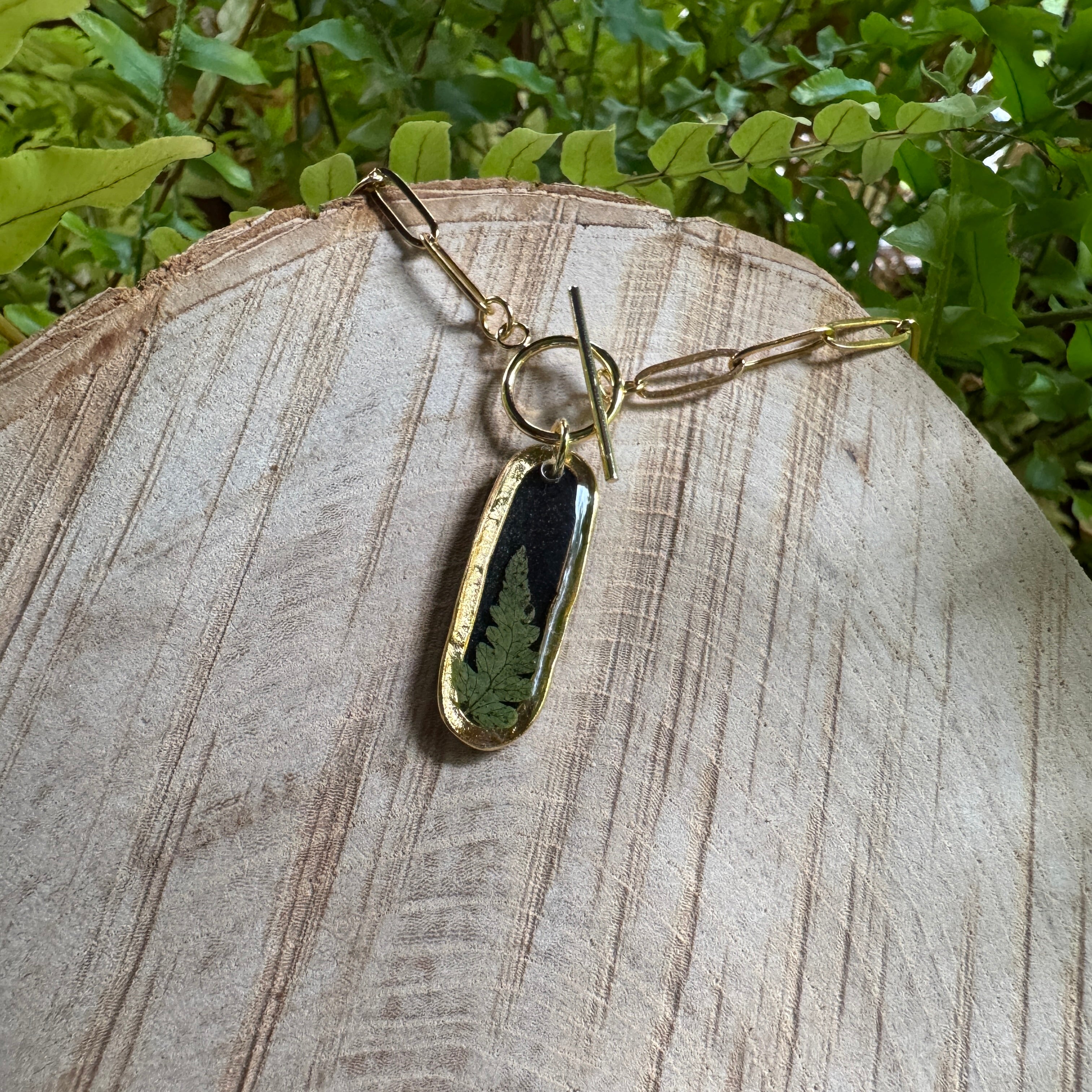 Fern Necklace – Real Pressed Fern Resin Necklace | Made to Order