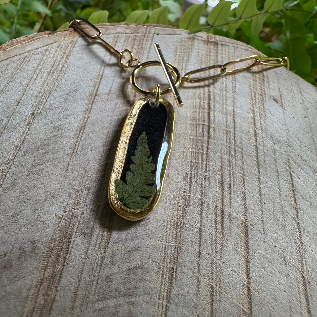 Fern Necklace – Real Pressed Fern Resin Necklace | Made to Order