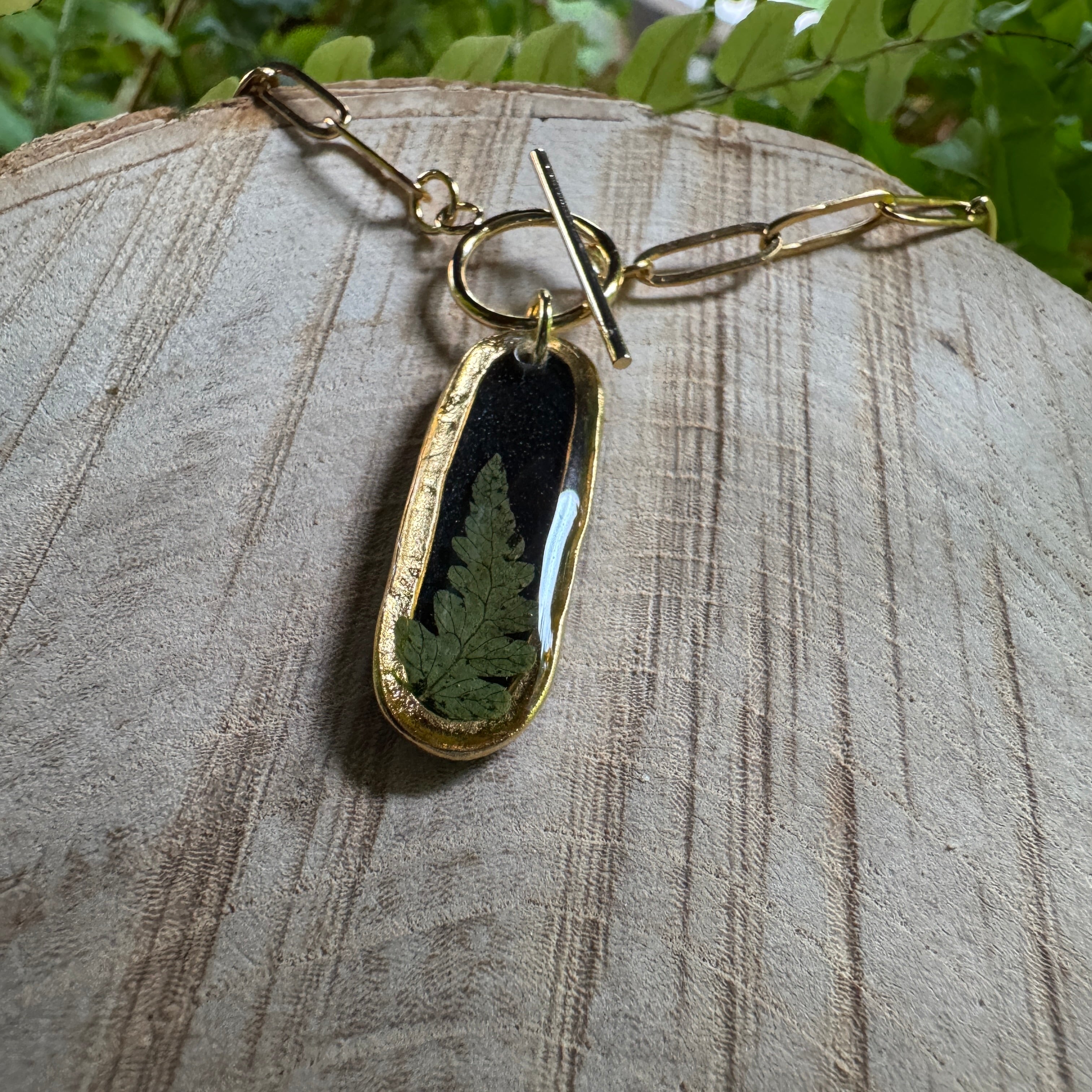 Fern Necklace – Real Pressed Fern Resin Necklace | Made to Order