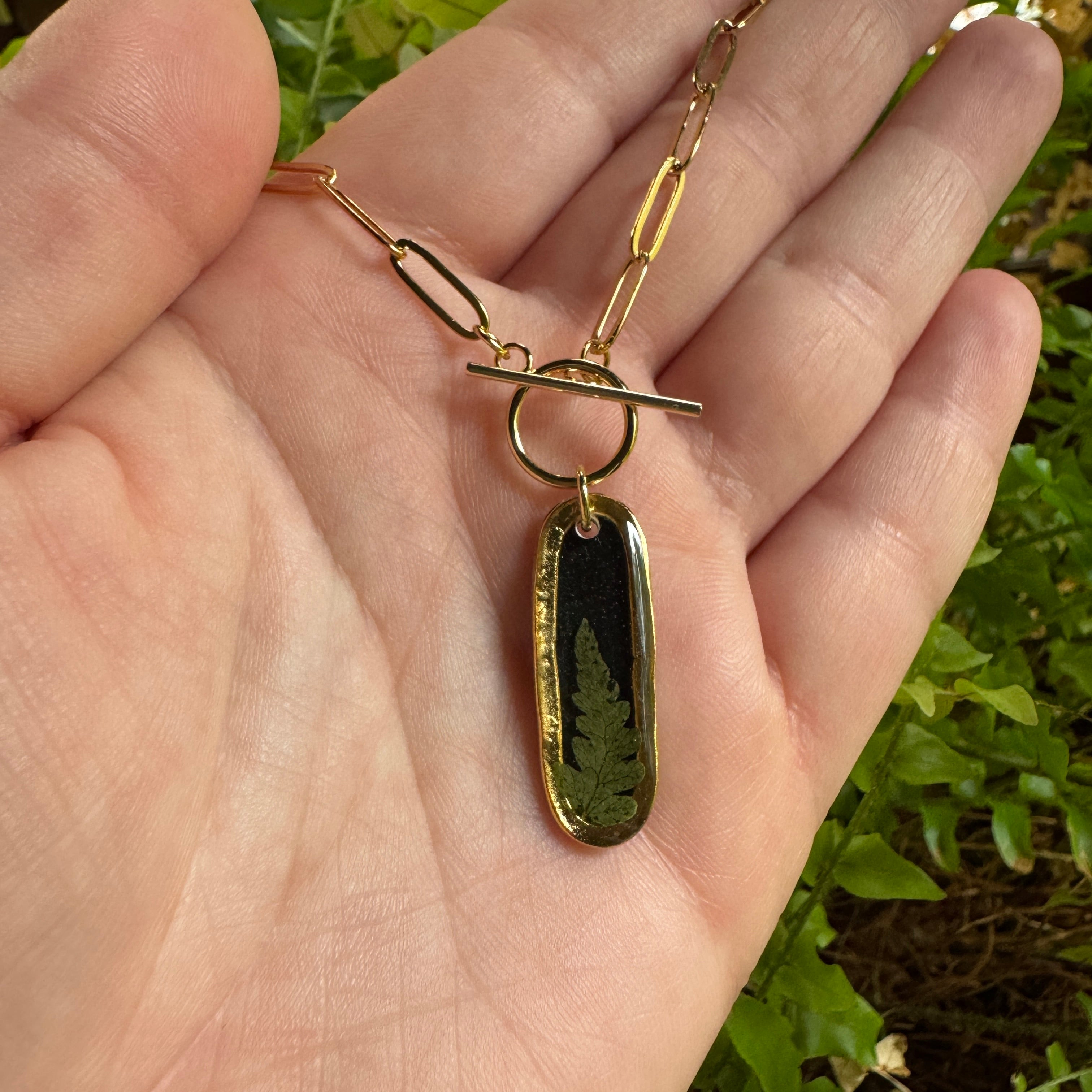 Fern Necklace – Real Pressed Fern Resin Necklace | Made to Order