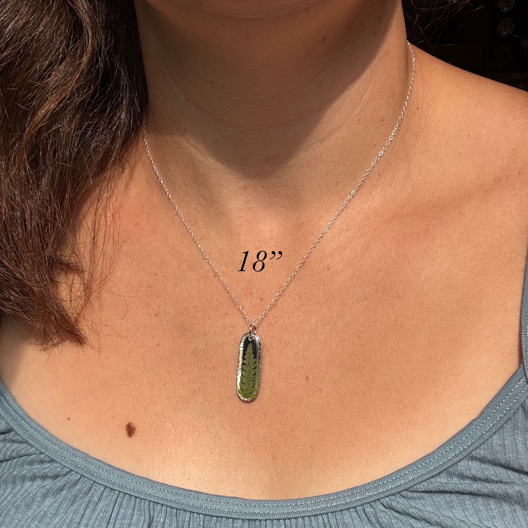 Fern Necklace – Real Pressed Fern Resin Necklace | Made to Order