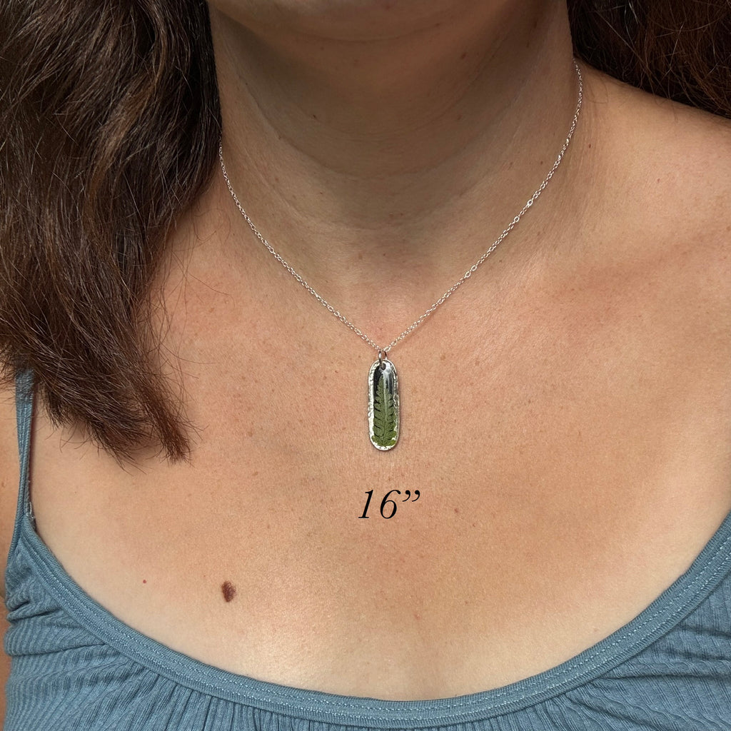 Fern Necklace – Real Pressed Fern Resin Necklace | Made to Order