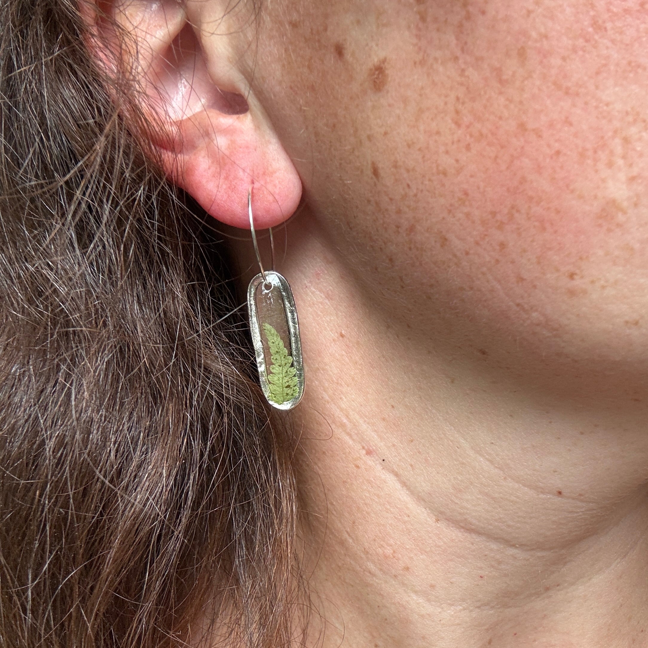Fern Earrings – Real Pressed Fern Resin Earrings | Made To Order
