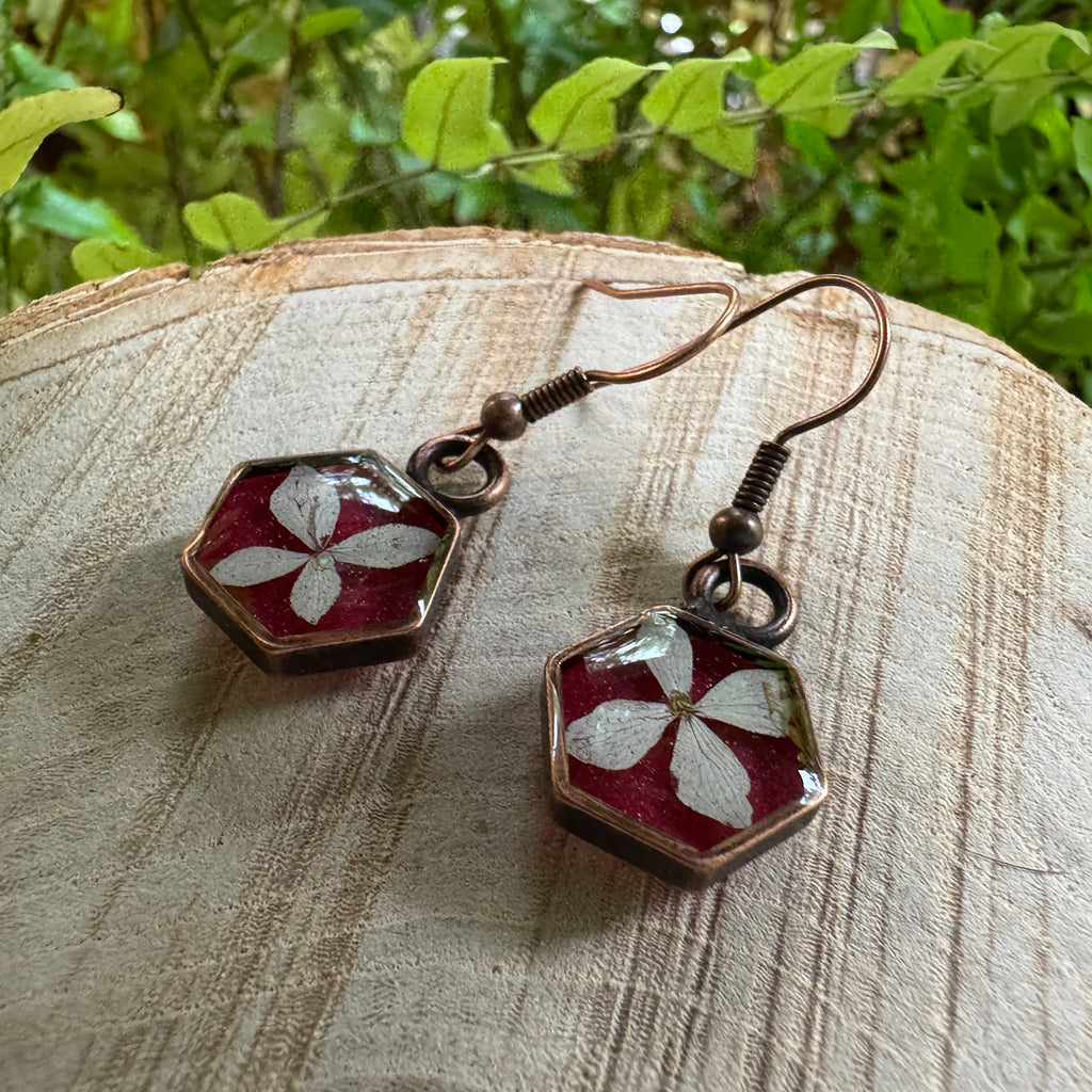 Hydrangea Earrings | Gold-Filled, Sterling Silver & Copper | Made to Order