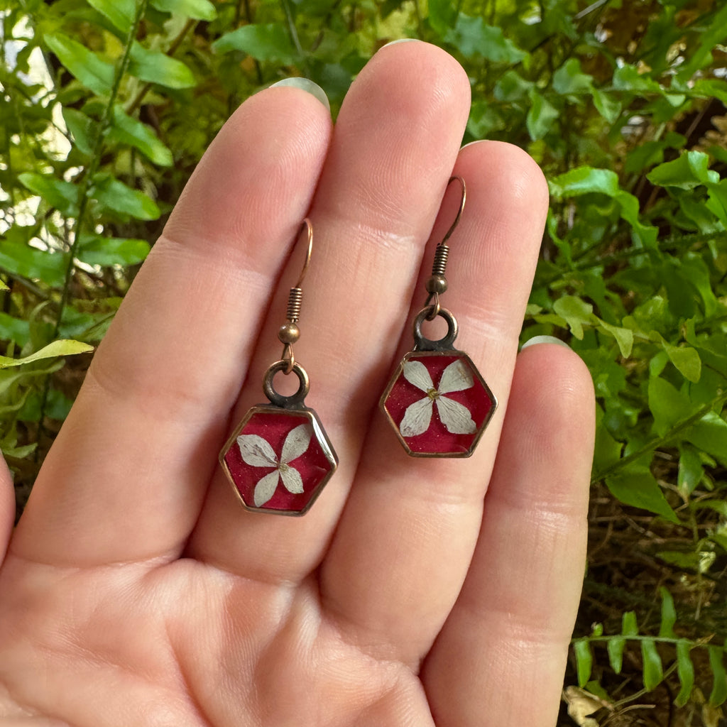 Hydrangea Earrings | Gold-Filled, Sterling Silver & Copper | Made to Order