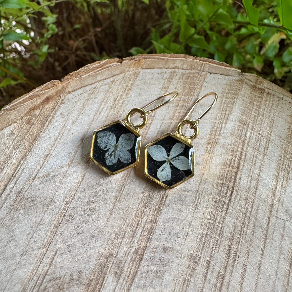 Hydrangea Earrings | Gold-Filled, Sterling Silver & Copper | Made to Order