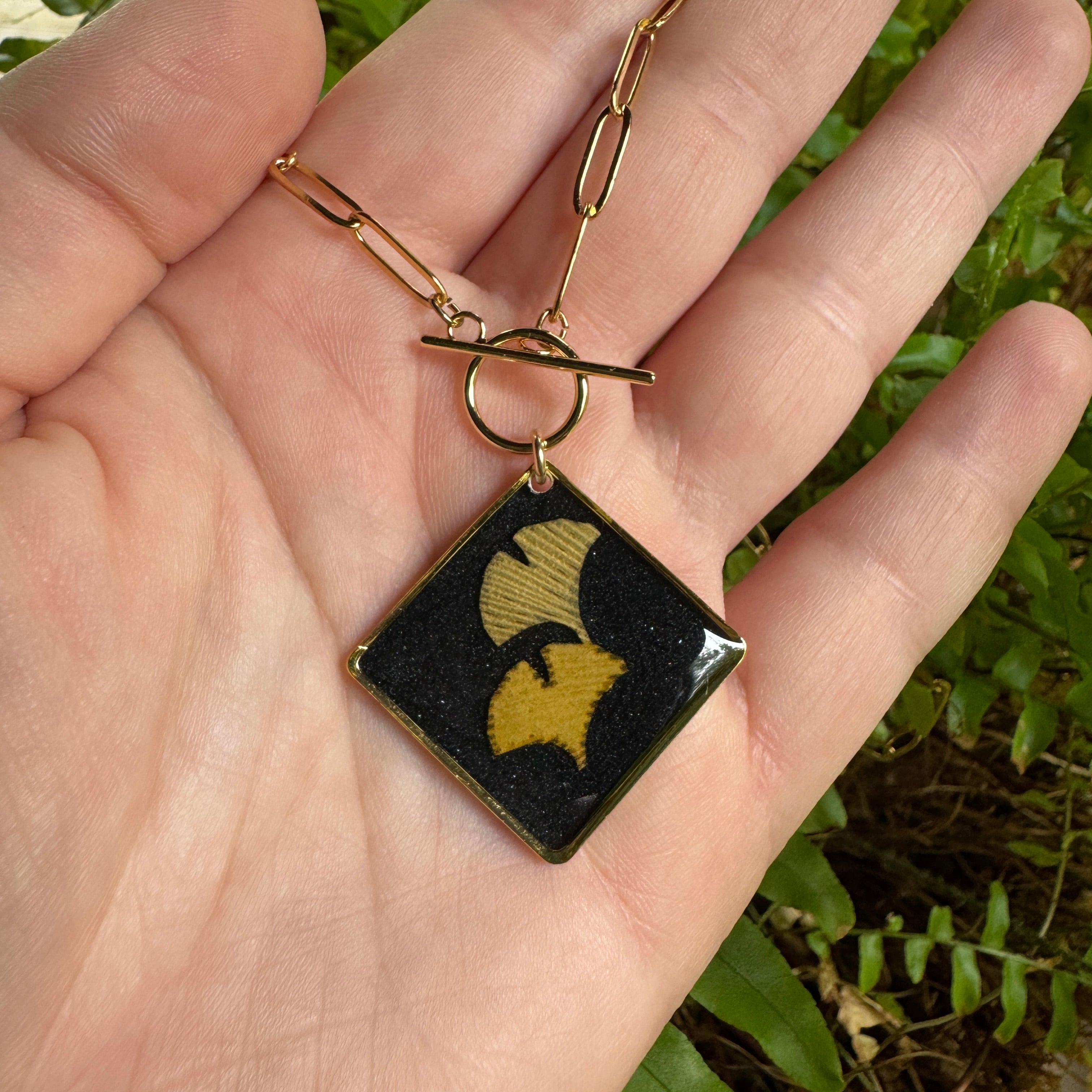 Ginkgo Leaf Necklace | Handcrafted Botanical Pendant
