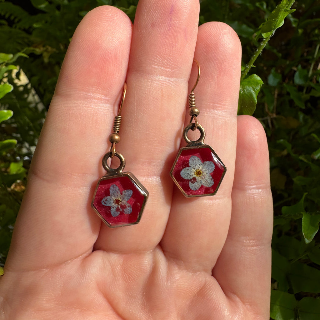 Forget-Me-Not Earrings | Forest Wandering Jewelry | Ready to Ship