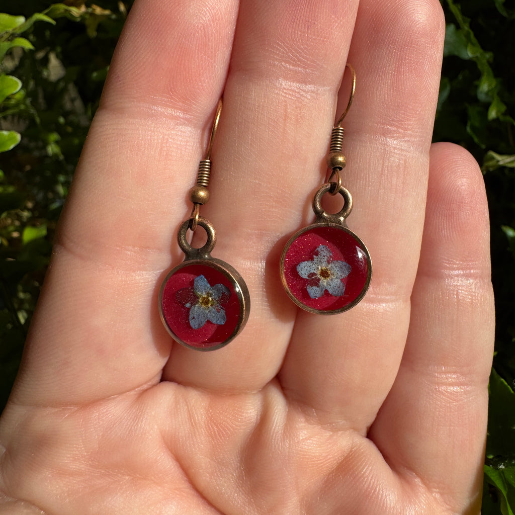 Forget-Me-Not Earrings | Forest Wandering Jewelry | Ready to Ship