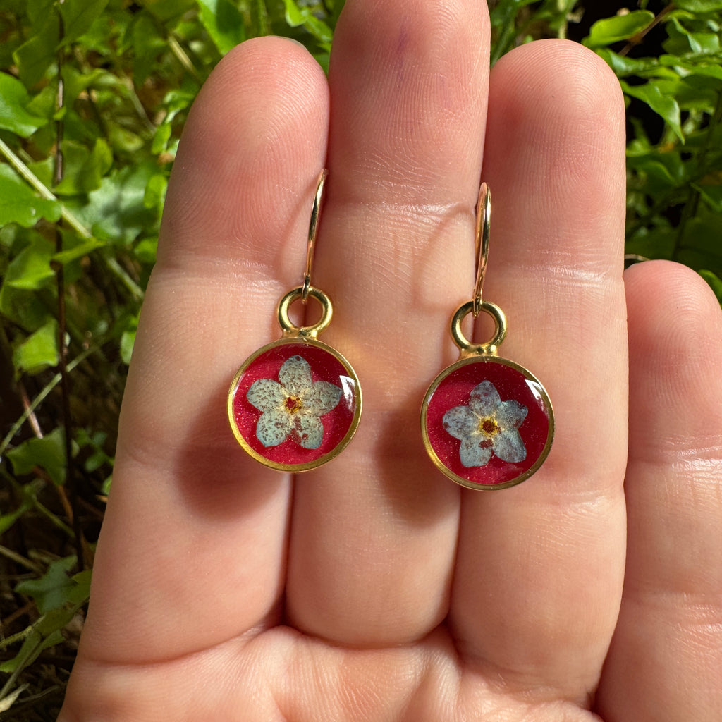Forget-Me-Not Earrings | Forest Wandering Jewelry | Ready to Ship