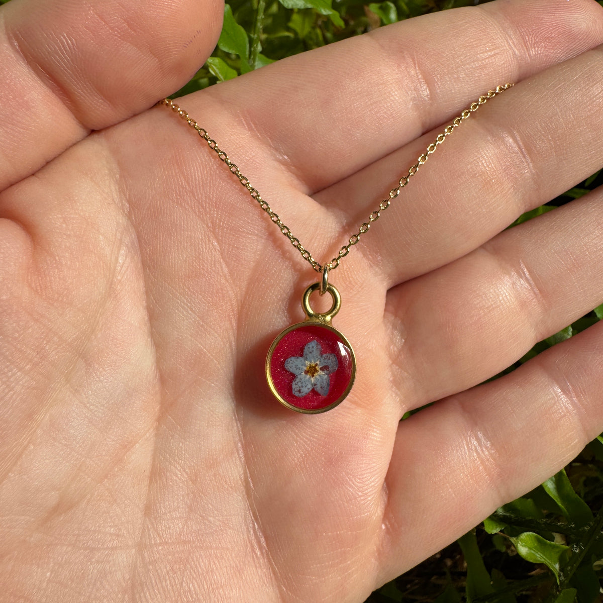 Forget-Me-Not Necklace | Forest Wandering Jewelry | Ready to Ship