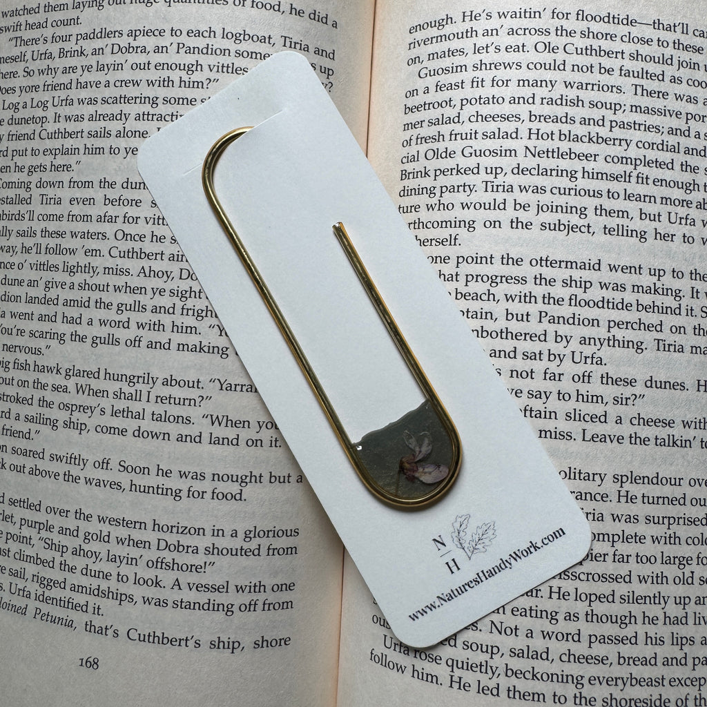 Eastern Redbud Paper Clip Bookmark | Nature-Inspired Metal Page Holder | Ready to Ship