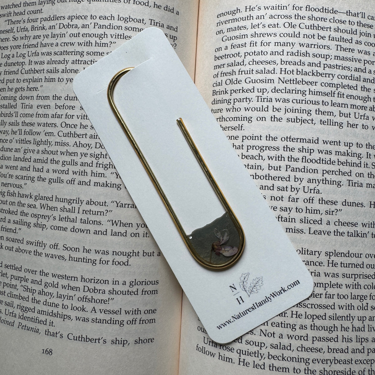 Eastern Redbud Paper Clip Bookmark | Nature-Inspired Metal Page Holder | Ready to Ship
