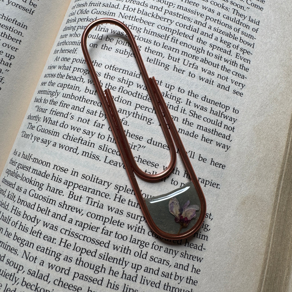 Eastern Redbud Paper Clip Bookmark | Nature-Inspired Metal Page Holder | Ready to Ship