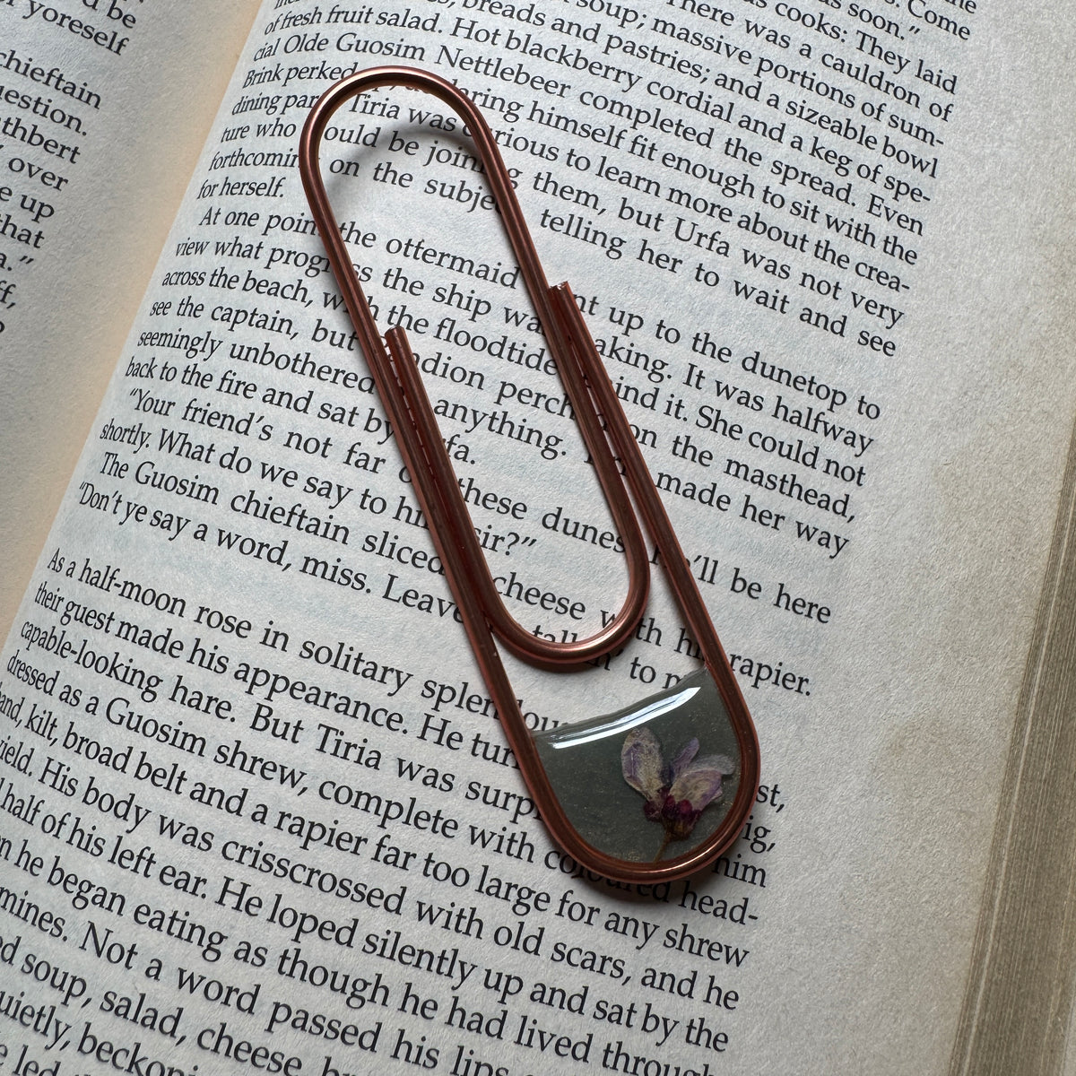Eastern Redbud Paper Clip Bookmark | Nature-Inspired Metal Page Holder | Ready to Ship