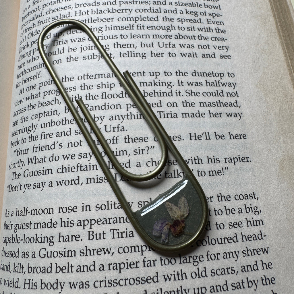 Eastern Redbud Paper Clip Bookmark | Nature-Inspired Metal Page Holder | Ready to Ship