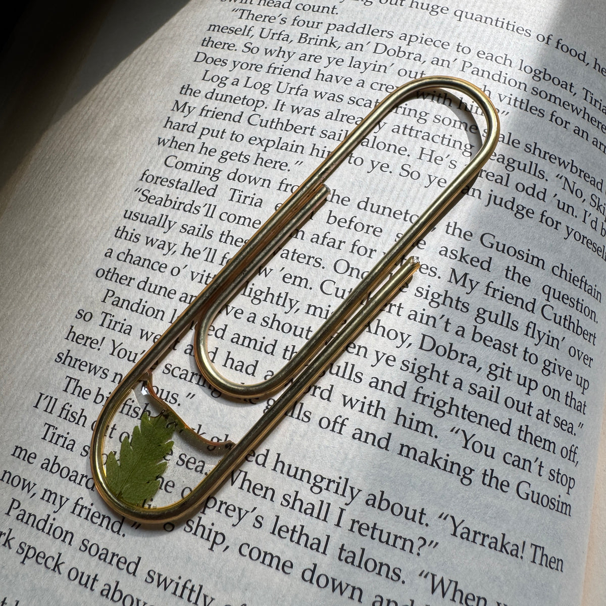 Fern Paper Clip Bookmark | Nature-Inspired Metal Page Holder | Ready to Ship