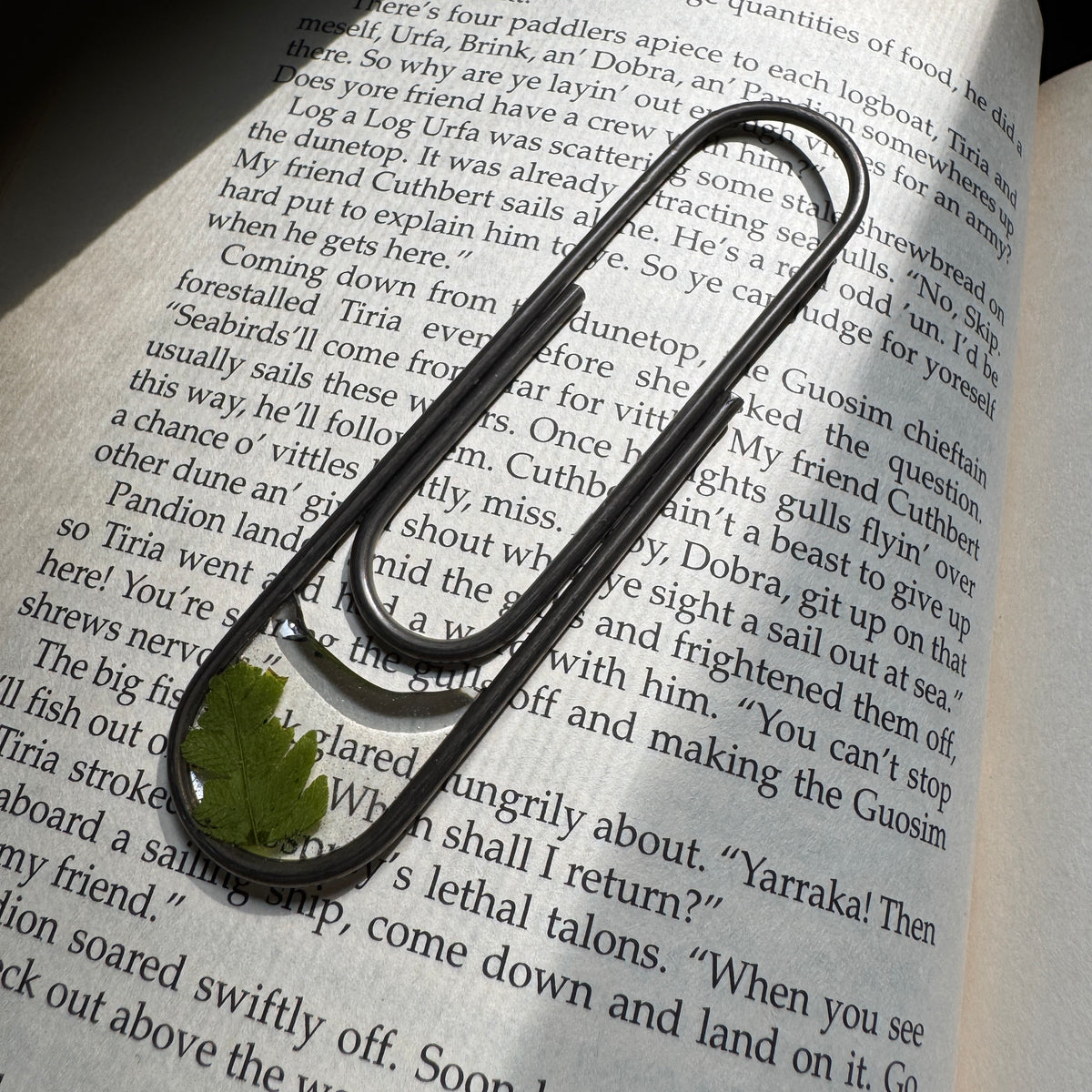Fern Paper Clip Bookmark | Nature-Inspired Metal Page Holder | Ready to Ship