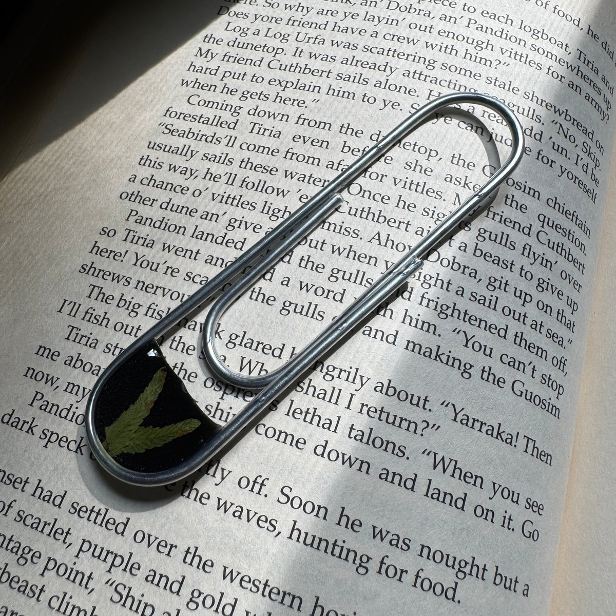 Fern Paper Clip Bookmark | Nature-Inspired Metal Page Holder | Ready to Ship