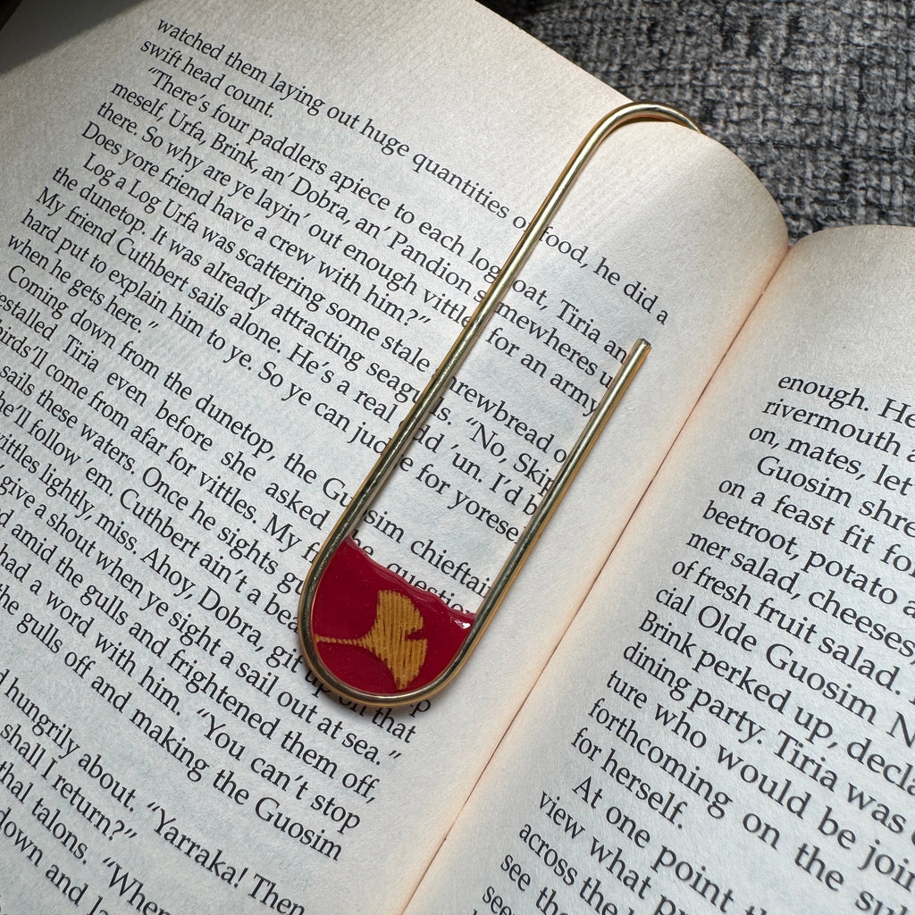 Ginkgo Leaf Paper Clip Bookmark | Nature-Inspired Metal Page Holder | Ready to Ship