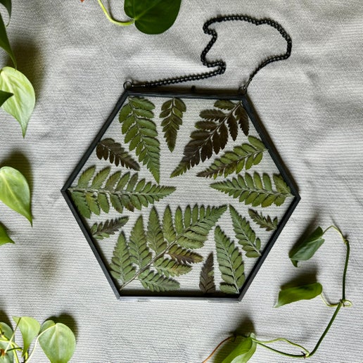 Fernscape Glass Wall Hanging